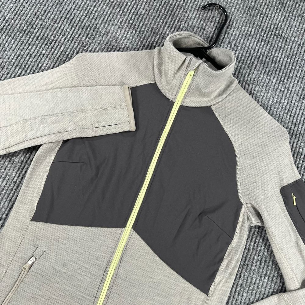Helly Hansen Jacket Womens Small Gray Long Sleeve Full Zip Mock Neck Outdoor
